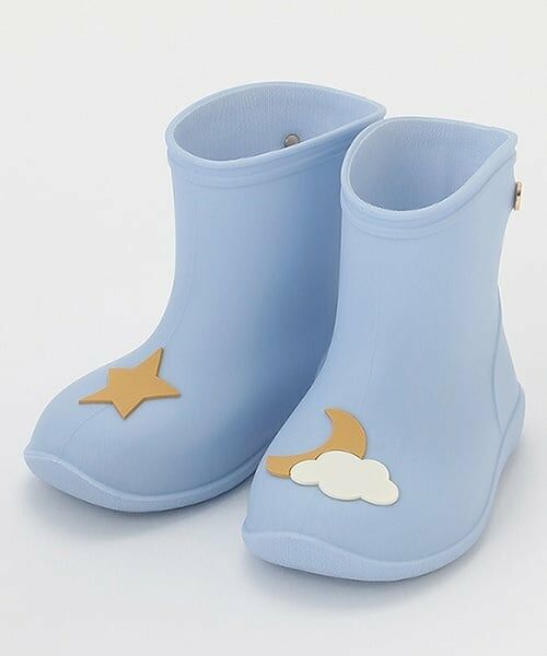 petit main / プティマイン レインシューズ | モチーフレインブーツ（ライト ブルー）