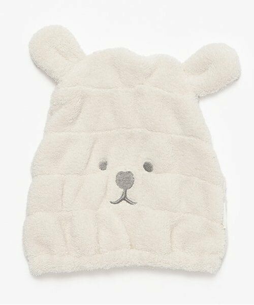 petit main / プティマイン 水着・スイムグッズ | アニマルタオルキャプ（オフ ホワイト）
