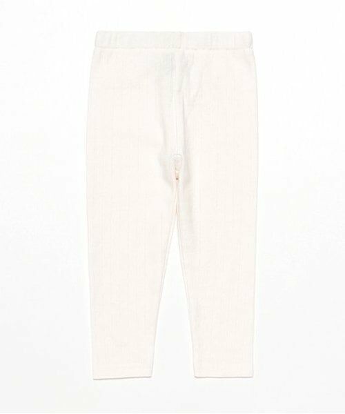 petit main / プティマイン レギンス・スパッツ | 【オーガニック】ハート針ぬきレギンス（アイボリー）