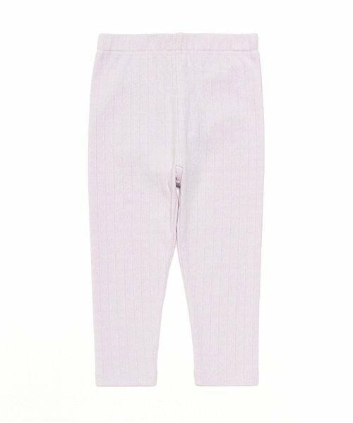 petit main / プティマイン レギンス・スパッツ | 【オーガニック】ハート針ぬきレギンス（ライト グレー）