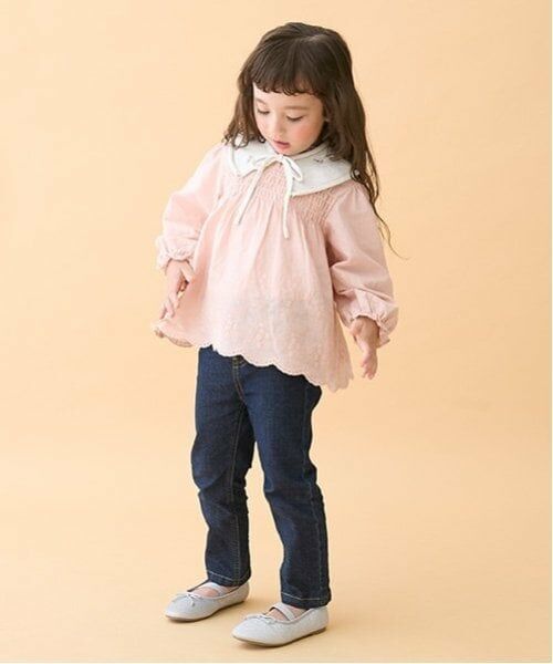 petit main / プティマイン その他パンツ | 【リンク】デニムストレートパンツ(キッズ) | 詳細4