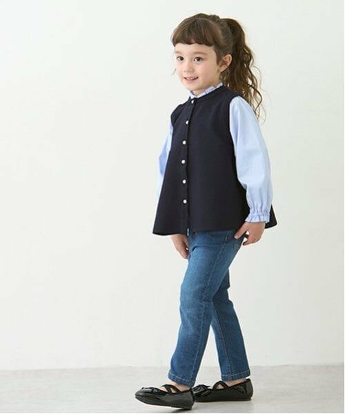 petit main / プティマイン その他パンツ | 【リンク】デニムストレートパンツ(キッズ) | 詳細6