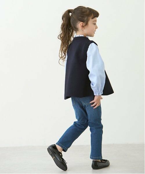 petit main / プティマイン その他パンツ | 【リンク】デニムストレートパンツ(キッズ) | 詳細7