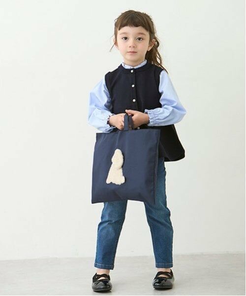 petit main / プティマイン その他パンツ | 【リンク】デニムストレートパンツ(キッズ) | 詳細9