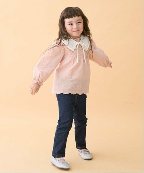 petit main / プティマイン その他パンツ | 【リンク】デニムストレートパンツ(キッズ)（紺）