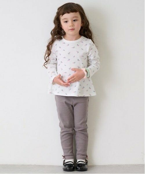 petit main / プティマイン レギンス・スパッツ | 【プティプラ】GIRLS10分丈レギンス（モカ茶）