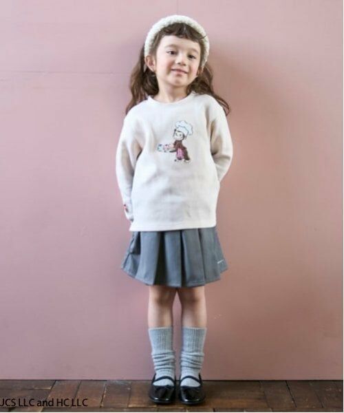 petit main / プティマイン ショート・ハーフ・半端丈パンツ | 【リンク】ダブルウエストプリーツスカパン(キッズ) | 詳細1