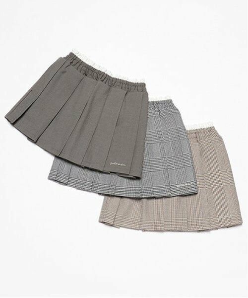 petit main / プティマイン ショート・ハーフ・半端丈パンツ | 【リンク】ダブルウエストプリーツスカパン(キッズ) | 詳細13