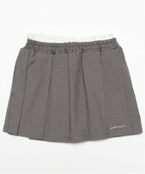 petit main / プティマイン ショート・ハーフ・半端丈パンツ | 【リンク】ダブルウエストプリーツスカパン(キッズ) | 詳細15