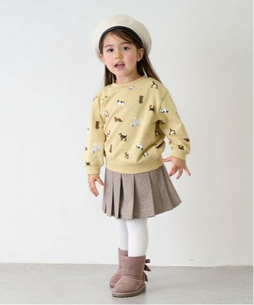 petit main / プティマイン ショート・ハーフ・半端丈パンツ | 【リンク】ダブルウエストプリーツスカパン(キッズ) | 詳細3