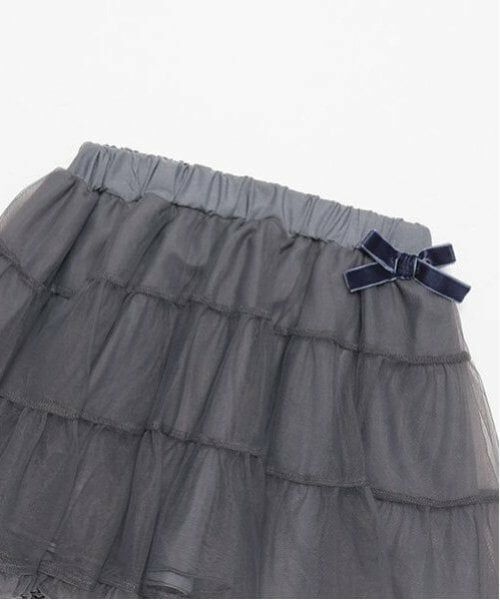 petit main / プティマイン ミニ・ひざ丈スカート | チュールティアードスカート | 詳細8