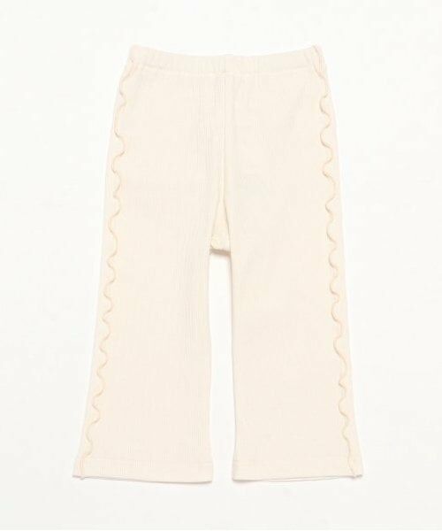 petit main / プティマイン その他パンツ | 【タフコットン】メローフレアパンツ（ECRU(キナリ)）