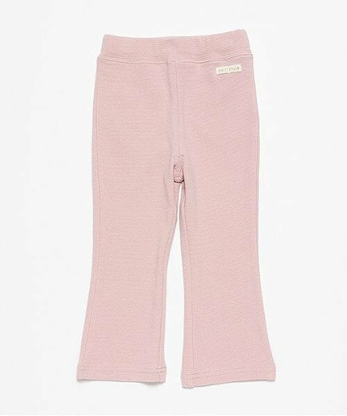 petit main / プティマイン その他パンツ | フレアフライスパンツ（ピンク）