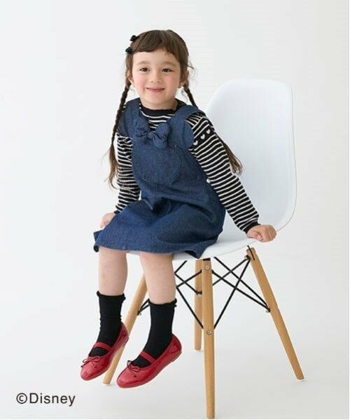 petit main / プティマイン ミニ丈・ひざ丈ワンピース | 【Disney】耳つきジャンスカ(キッズサイズ) | 詳細3