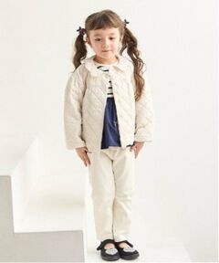 petit main / プティマイン その他パンツ | 【スマイル/リンク】リボン刺しゅうロングパンツ(キッズサイズ)