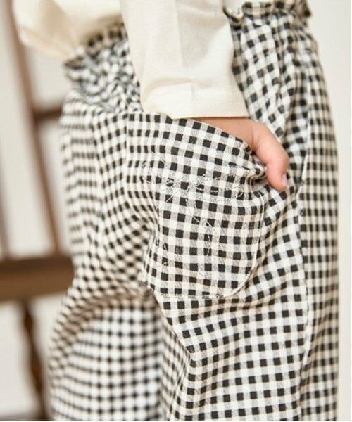 petit main / プティマイン その他パンツ | 【スマイル/リンク】リボン刺しゅうロングパンツ(キッズサイズ) | 詳細2