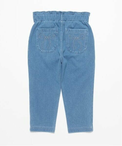 petit main / プティマイン その他パンツ | 【スマイル/リンク】リボン刺しゅうロングパンツ(キッズサイズ) | 詳細7