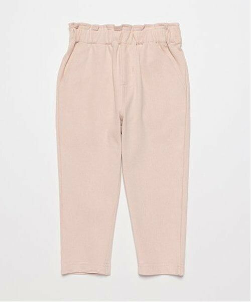 petit main / プティマイン その他パンツ | 【スマイル/リンク】リボン刺しゅうロングパンツ(キッズサイズ)（ピンク）