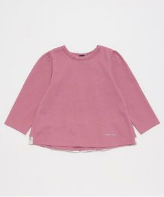 petit main / プティマイン Tシャツ | 【オーガニック】バックフリル長袖T