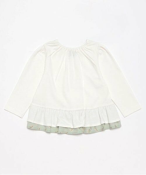 petit main / プティマイン Tシャツ | 【オーガニック】バックフリル長袖T | 詳細1