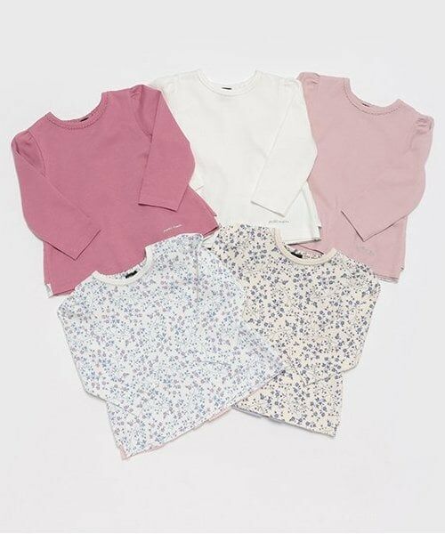 petit main / プティマイン Tシャツ | 【オーガニック】バックフリル長袖T | 詳細13