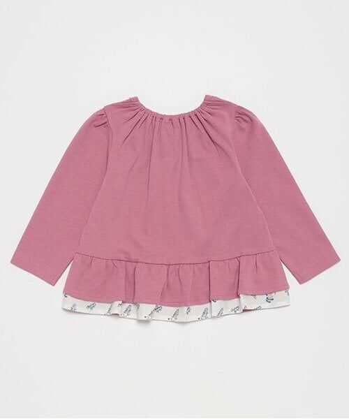 petit main / プティマイン Tシャツ | 【オーガニック】バックフリル長袖T | 詳細5