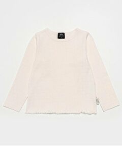 petit main / プティマイン Tシャツ | 【オーガニック】ハート針抜き長袖T