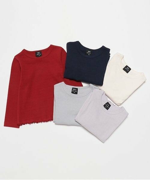 petit main / プティマイン Tシャツ | 【オーガニック】ハート針抜き長袖T | 詳細5