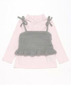 petit main / プティマイン ニット・セーター | 【リンク】キラキラニットビスチェセット(キッズ)