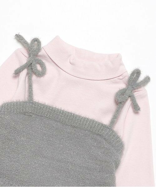 petit main / プティマイン ニット・セーター | 【リンク】キラキラニットビスチェセット(キッズ) | 詳細3