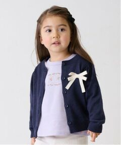 petit main / プティマイン カーディガン・ボレロ | リボンニットカーディガン