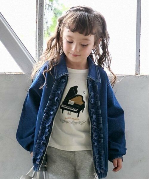 petit main / プティマイン Tシャツ | 【リンク】Lesson長袖Tシャツ(キッズ) | 詳細1