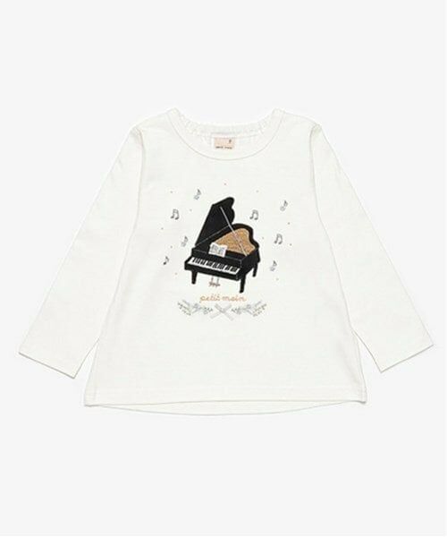 petit main / プティマイン Tシャツ | 【リンク】Lesson長袖Tシャツ(キッズ) | 詳細3