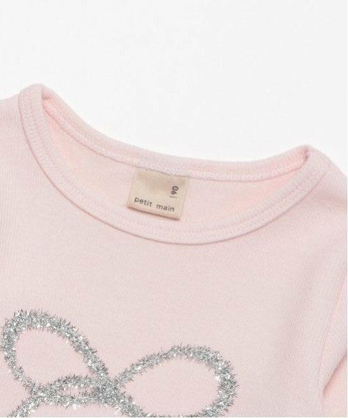 petit main / プティマイン Tシャツ | 【リンク】キラキラモチーフ長T(キッズ) | 詳細3