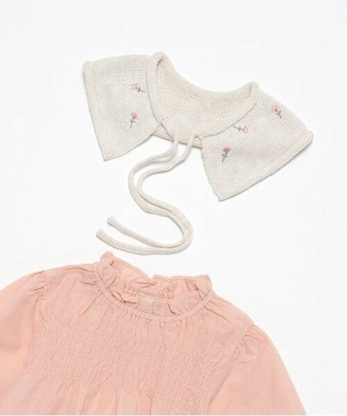 petit main / プティマイン シャツ・ブラウス | 【リンク】ニット衿シャーリングブラウス(キッズ) | 詳細6