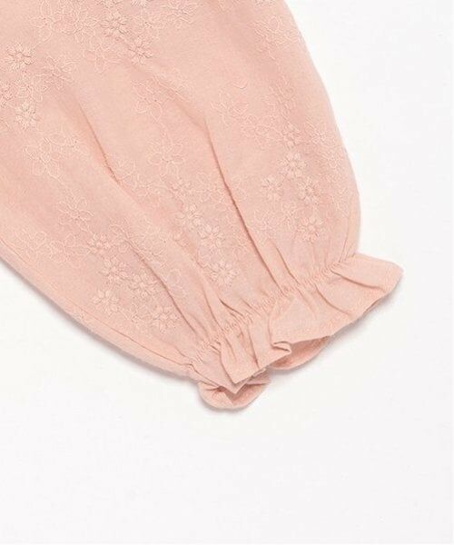 petit main / プティマイン シャツ・ブラウス | 【リンク】ニット衿シャーリングブラウス(キッズ) | 詳細7