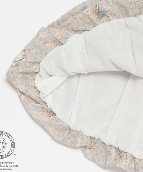 petit main / プティマイン Tシャツ | 【ピーターラビット】花柄ドッキング長T | 詳細8