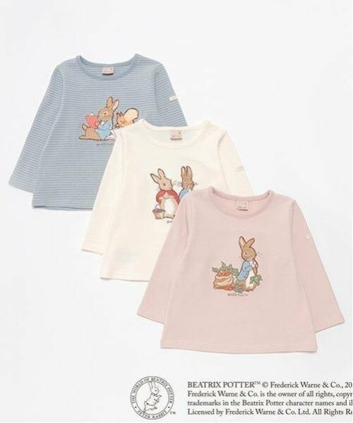petit main / プティマイン Tシャツ | 【ピーターラビット】グラフィック長T | 詳細12