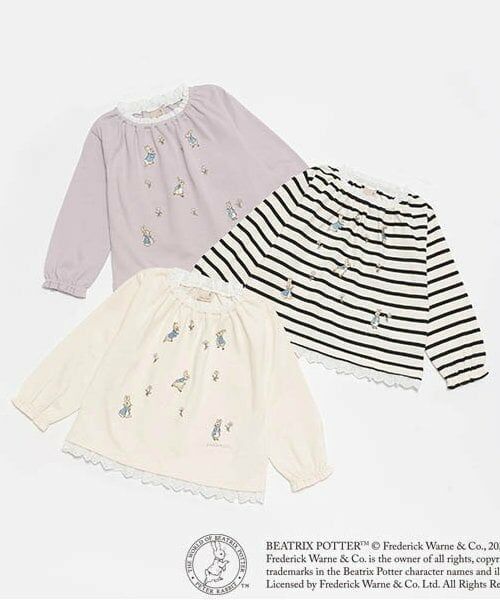 petit main / プティマイン その他トップス | 【ピーターラビット】刺繍カットチュニック | 詳細9