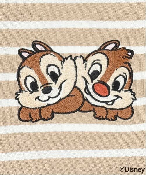 petit main / プティマイン Tシャツ | 【Disney】アップリケボーダー長袖T | 詳細13