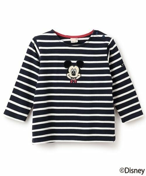 petit main / プティマイン Tシャツ | 【Disney】アップリケボーダー長袖T | 詳細20