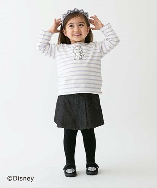 petit main / プティマイン Tシャツ | 【Disney】アップリケボーダー長袖T | 詳細3