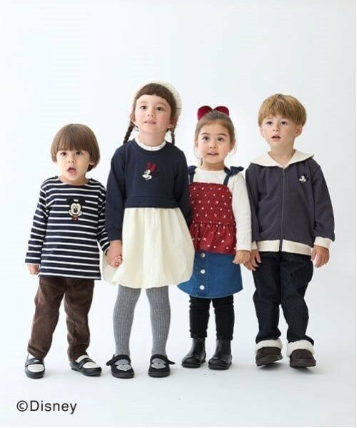 petit main / プティマイン Tシャツ | 【Disney】アップリケボーダー長袖T | 詳細7