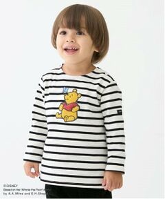 petit main / プティマイン Tシャツ | 【Disney】ｐｏｏｈ/ボーダー長袖Ｔ