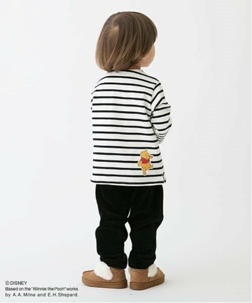 petit main / プティマイン Tシャツ | 【Disney】ｐｏｏｈ/ボーダー長袖Ｔ | 詳細1