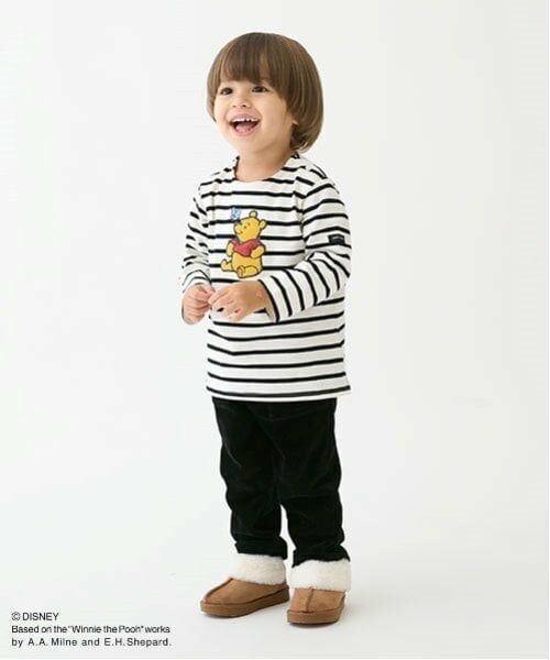 petit main / プティマイン Tシャツ | 【Disney】ｐｏｏｈ/ボーダー長袖Ｔ | 詳細2