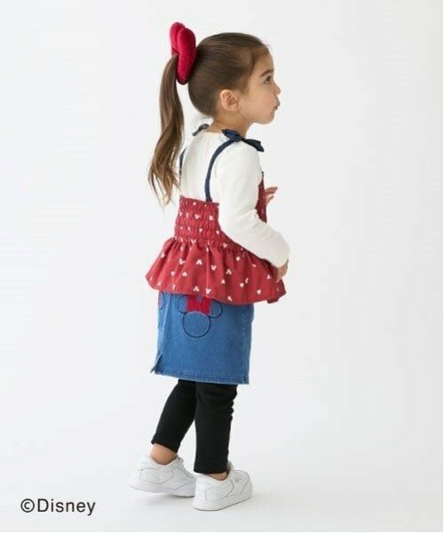 petit main / プティマイン Tシャツ | 【Disney】柄ビスチェドッキング長T | 詳細1