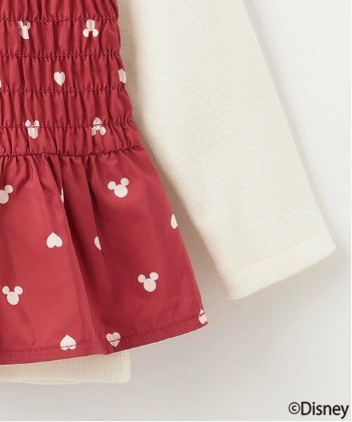 petit main / プティマイン Tシャツ | 【Disney】柄ビスチェドッキング長T | 詳細12