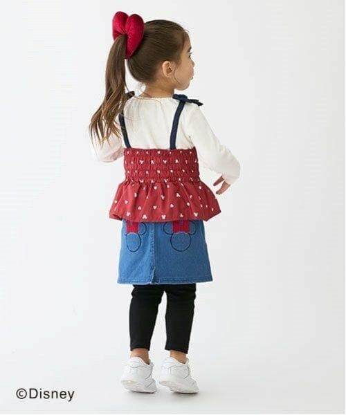 petit main / プティマイン Tシャツ | 【Disney】柄ビスチェドッキング長T | 詳細2