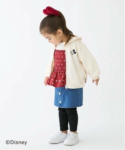 petit main / プティマイン Tシャツ | 【Disney】柄ビスチェドッキング長T | 詳細4